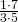 \ \frac {1\cdot 7}{3\cdot 5}