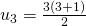 \ u_3= \frac {3(3+1)}{2}