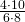 \ \frac {4\cdot 10}{6\cdot 8}