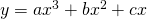y=ax^3+bx^2+cx
